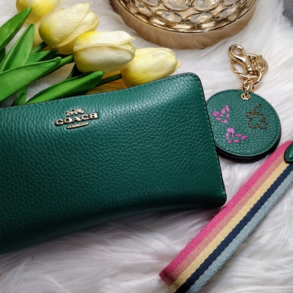 Coach mirror bag charm with Diary Embroidery - Picture 7 of 9